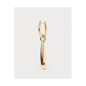 NEW PDPAOLA women's large jupiter single hoop earrings in gold
